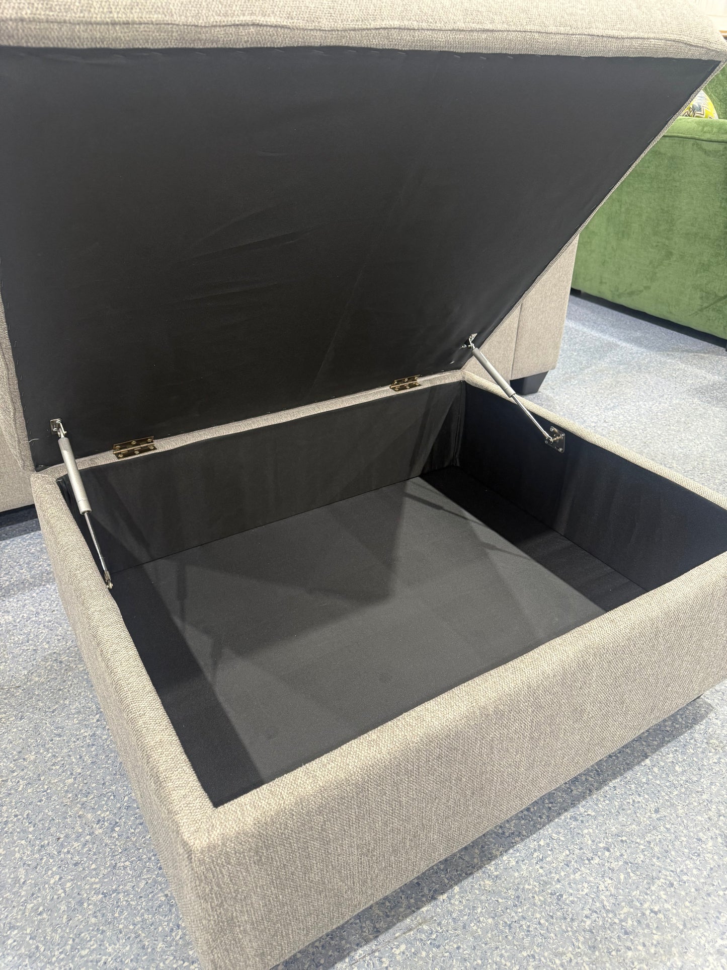 Nimbus Grey Corner Sofa & Footstool