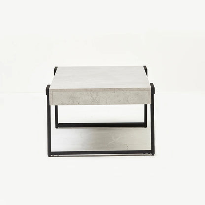 Light Grey Concrete Effect Coffee Table