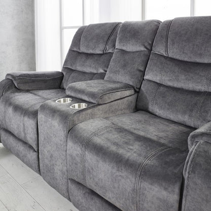 PRE ORDER Clarissa Grey Reclining 2 Seater Sofa