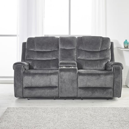 PRE ORDER Clarissa Grey Reclining 2 Seater Sofa