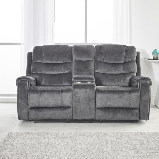 PRE ORDER Clarissa Grey Reclining 2 Seater Sofa