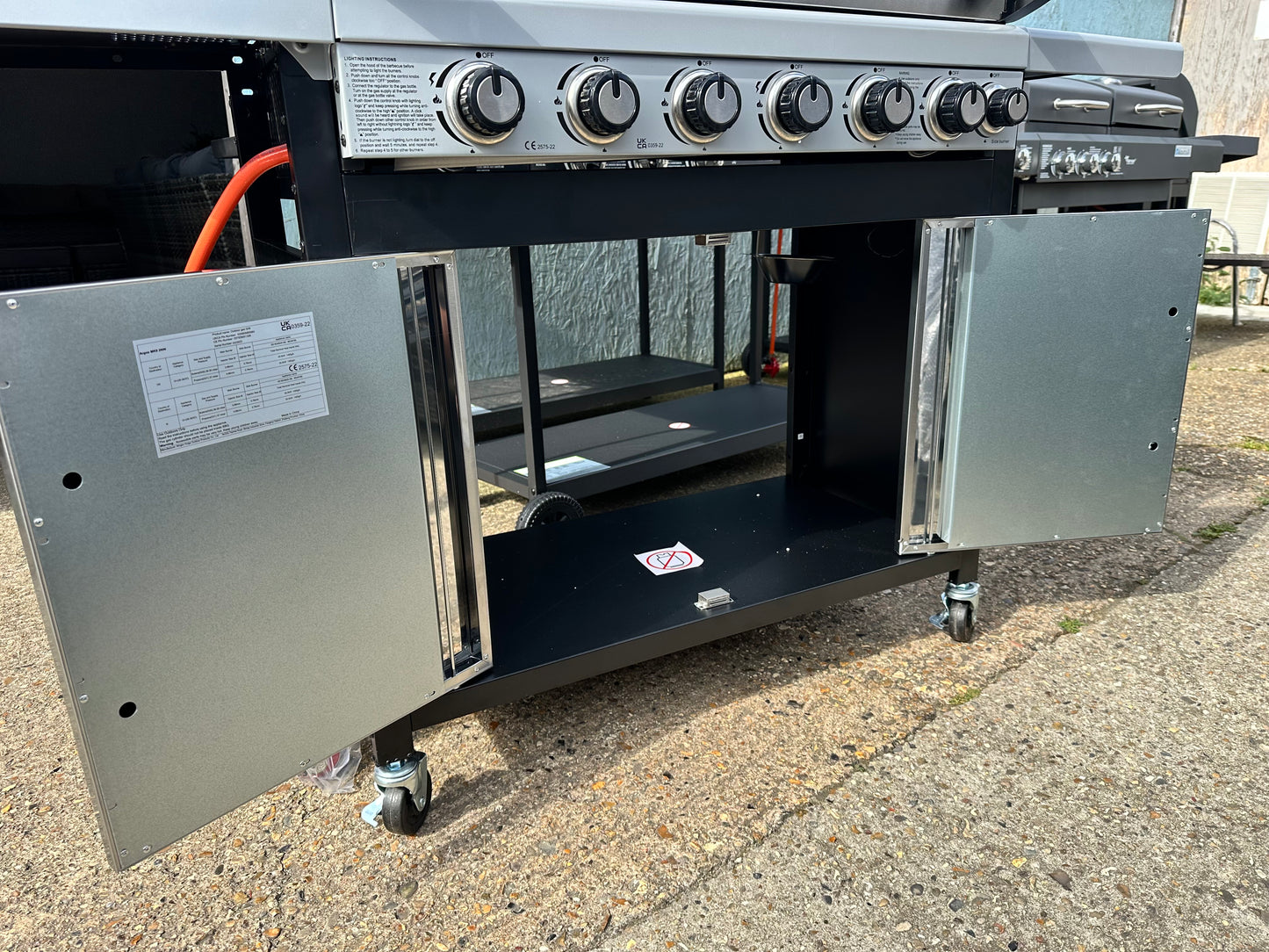 6 Burner Stainless Steel BBQ