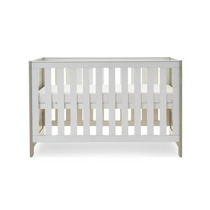OBaby Nika Cot Bed Grey & White