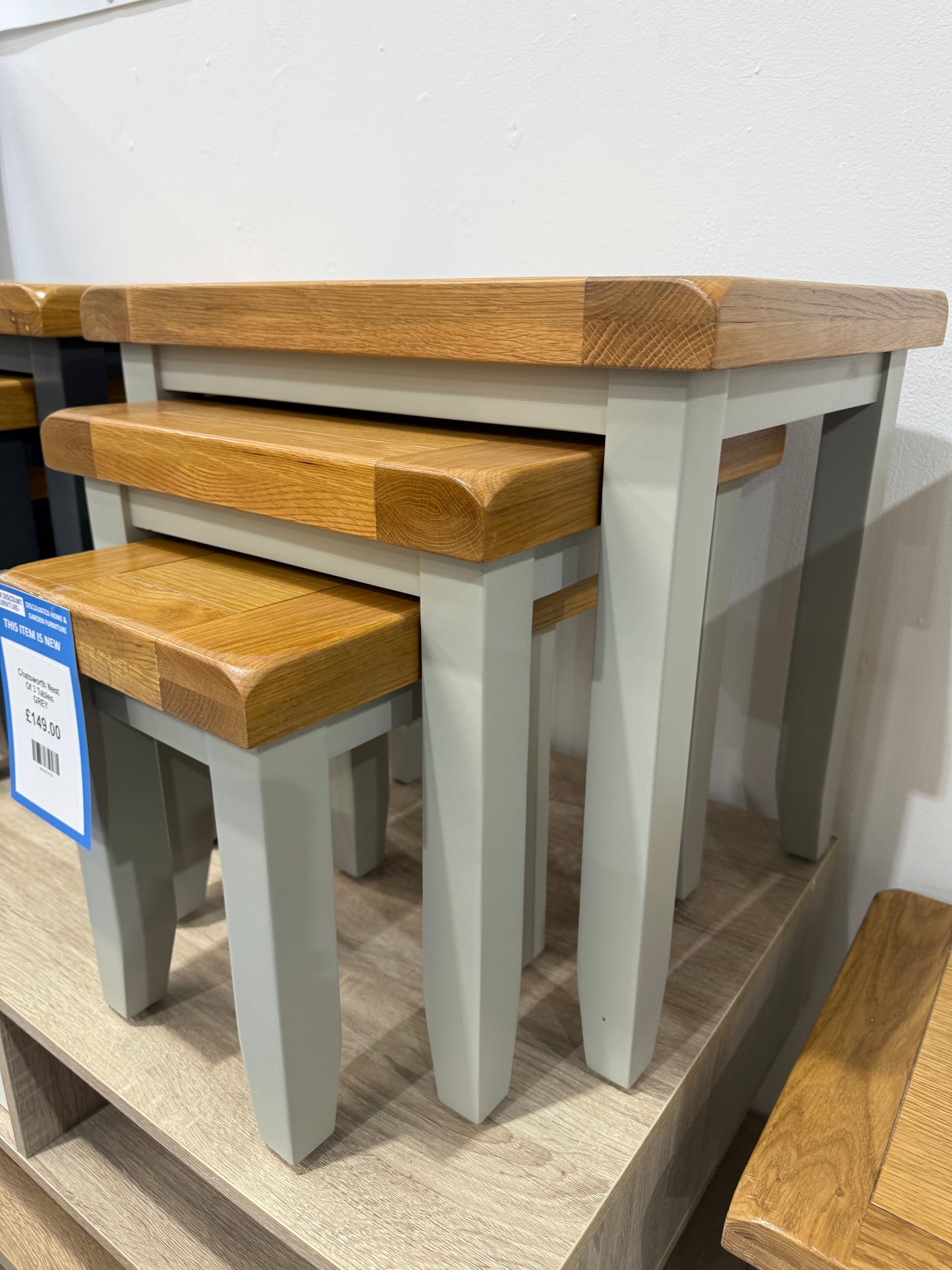 Chatsworth Nest Of 3 Tables GREY