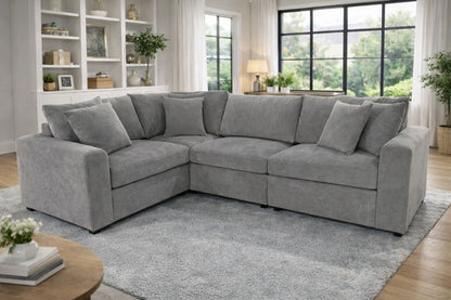 Windsor Grey Modular Corner Sofa