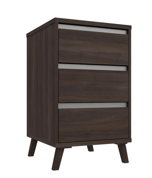 Tamar 3 Drawer Bedside Truffle Oak