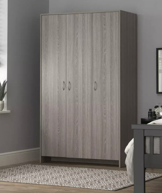 Seville Grey 3 Door Wardrobe