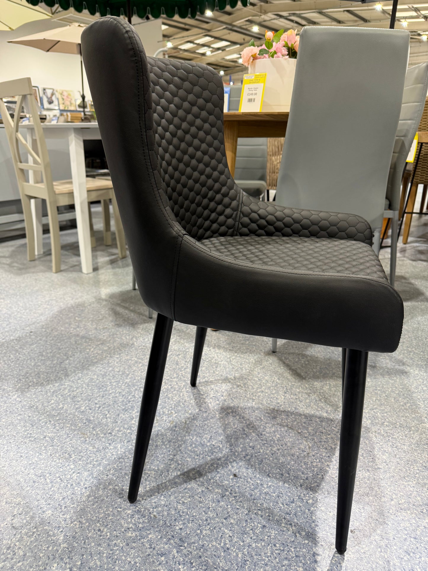PAIR Cindy Black Dining Chairs