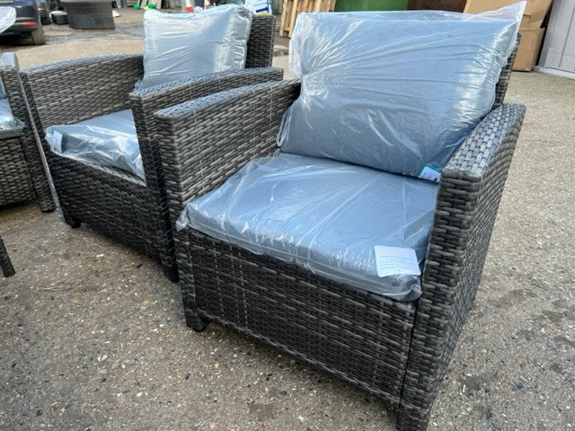 EDF Rattan Corner Dining Set With 3 Armchairs