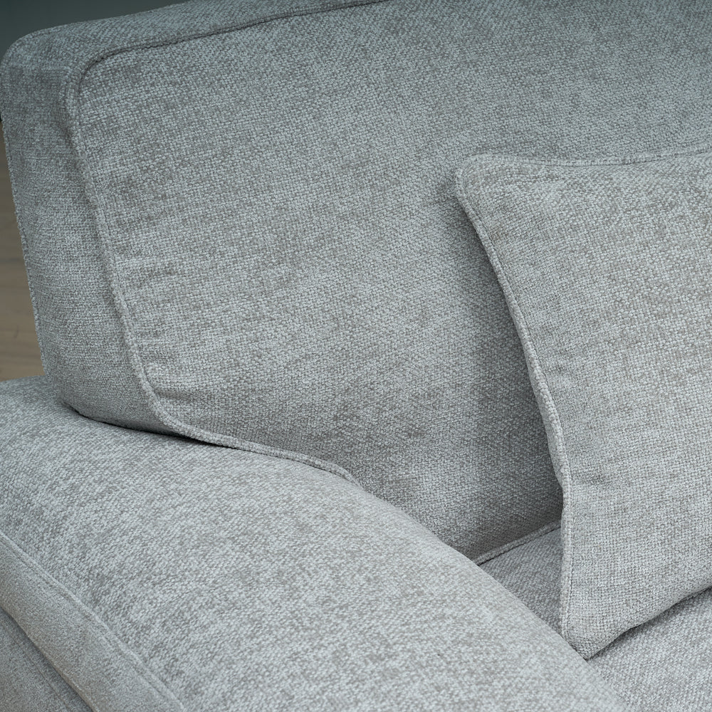 York Silver 3 Seater Sofa