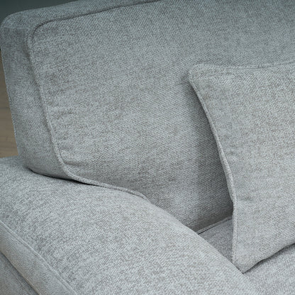 York Silver 3 Seater Sofa