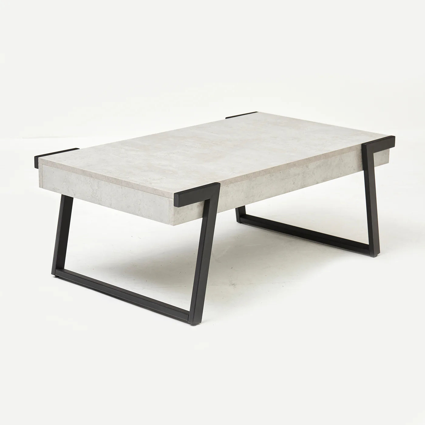 Light Grey Concrete Effect Coffee Table