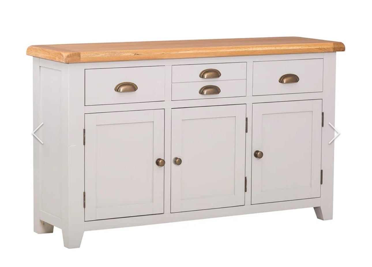 HP Large 3 Door Sideboard Grey