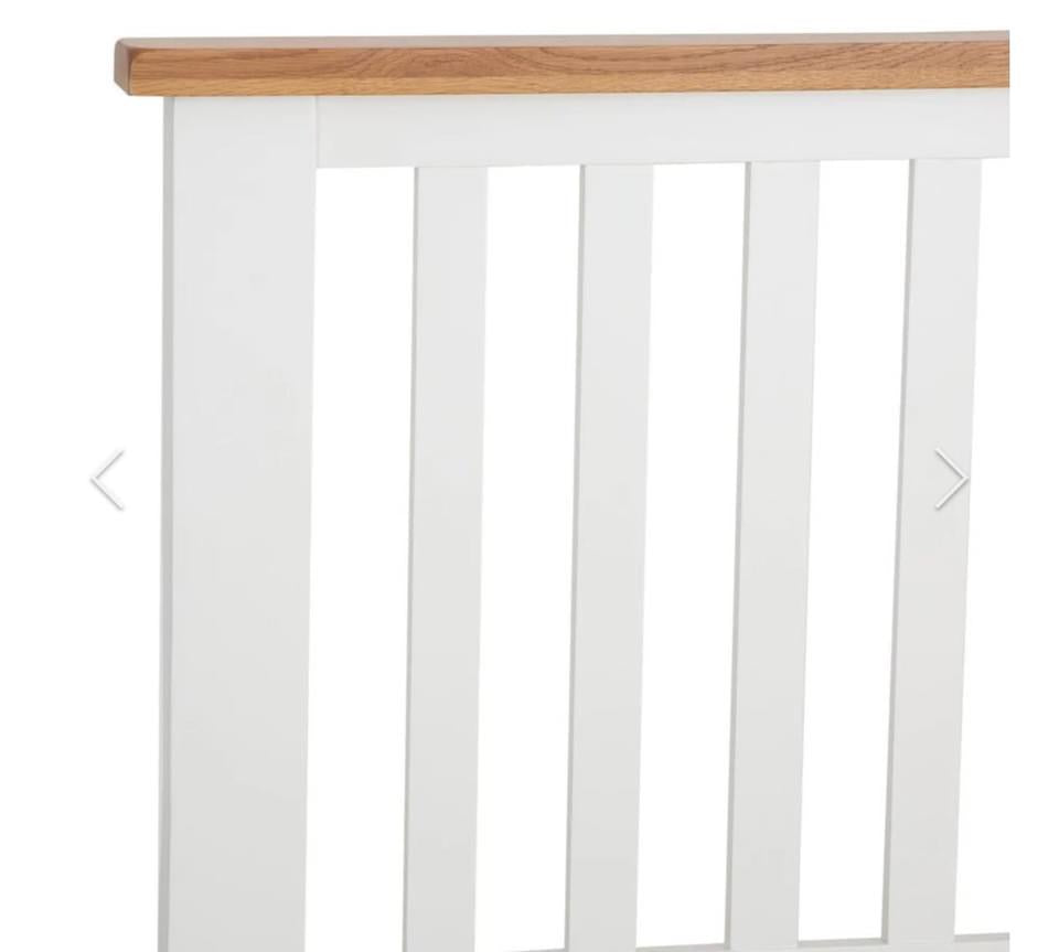 NC White Wooden Bed Frame