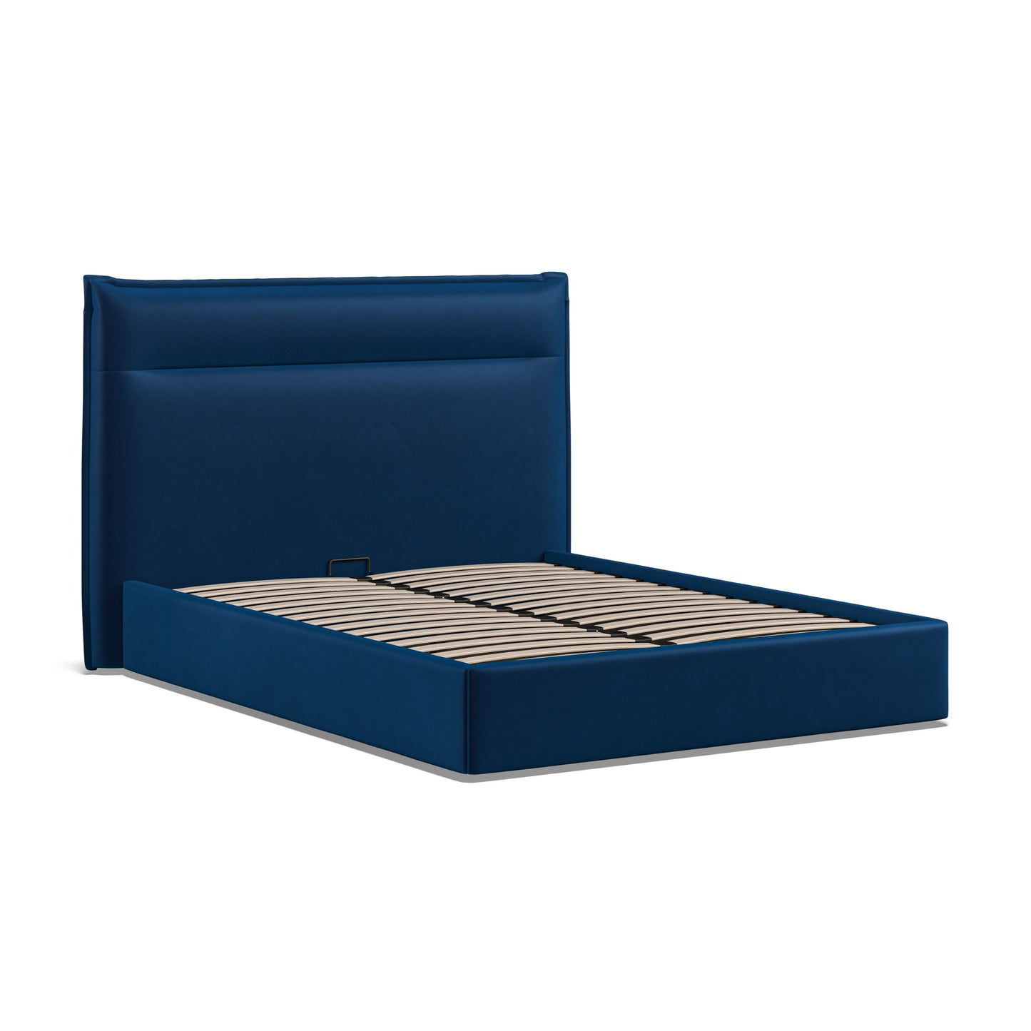 The Bed Collection Royal Blue Velvet Ottoman Bed Frame