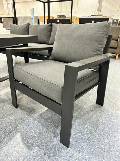 Florida Grey Rising Fire Pit Table Set