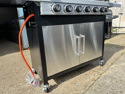 6 Burner Stainless Steel BBQ