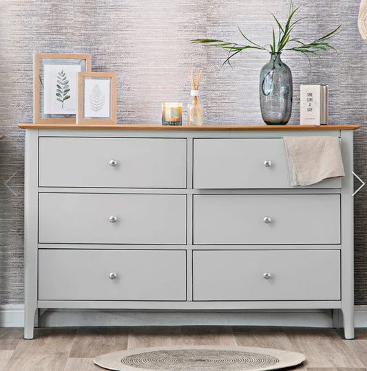 NTP 6 Drawer Chest Grey