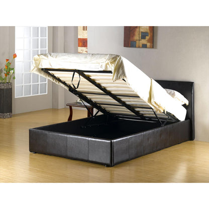 PU Leather Ottoman Bed