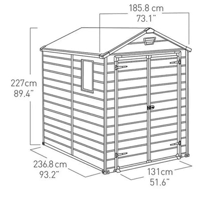 Keter Manor 6x8ft Shed