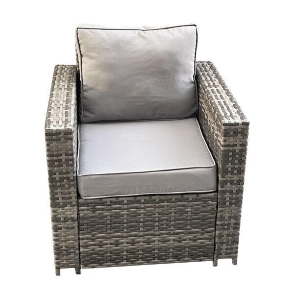 Mixed Grey Rattan Single Armchair