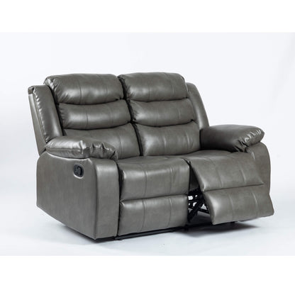 Aire Grey Leather 2 Seater Recliner