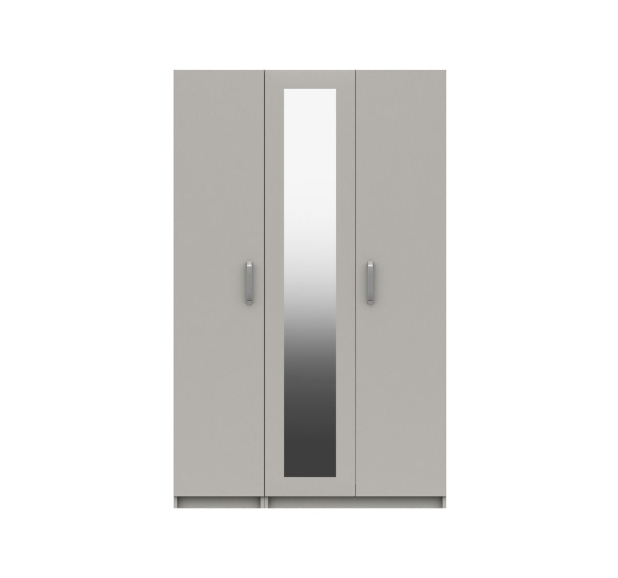 Arran 3 Door Wardrobe With Mirror LIGHT GREY