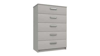 Arran 5 Drawer Chest LIGHT GREY