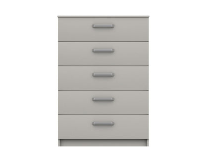 Arran 5 Drawer Chest LIGHT GREY