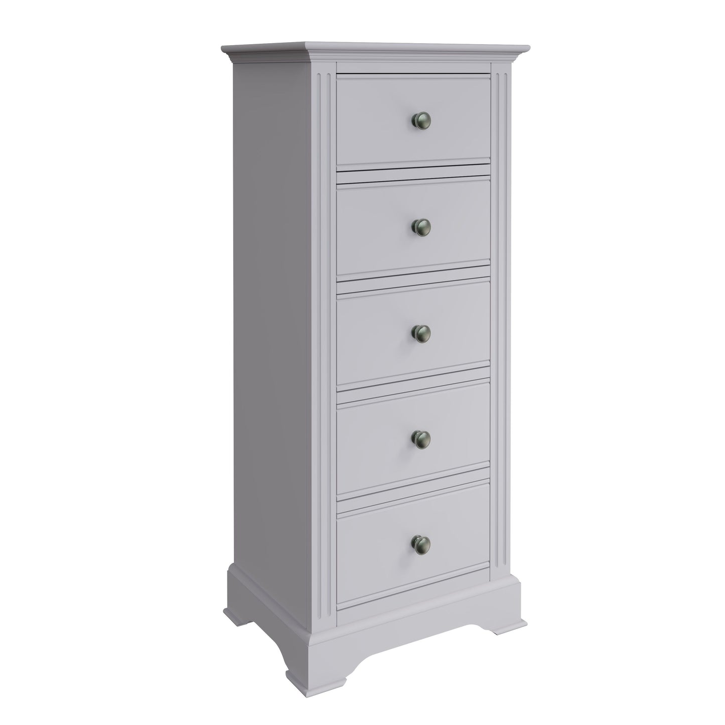 BP 5 Drawer Narrow Chest Grey