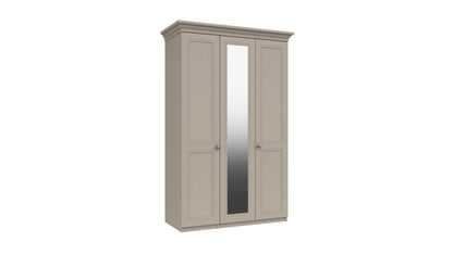 Canterbury 3 Door Wardrobe With Mirror FIRED EARTH