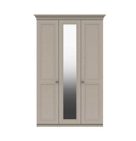 Canterbury 3 Door Wardrobe With Mirror FIRED EARTH