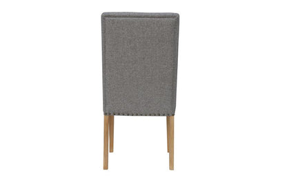 Light Grey Buttoned Back Dining Chair PAIRS