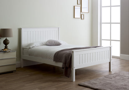 Dakota Wooden Bed Frame High Foot End