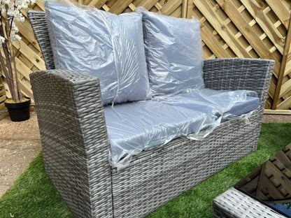 EDF 009 Mixed Grey Rattan 4 Seater Sofa Lounge Set