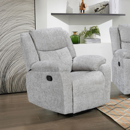 PRE ORDER Florence Manual Reclining Armchair SILVER