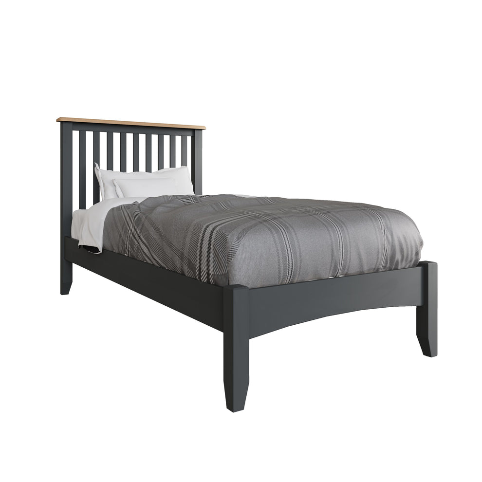 GA Grey Wooden Bed Frame Essex Discount Furniture