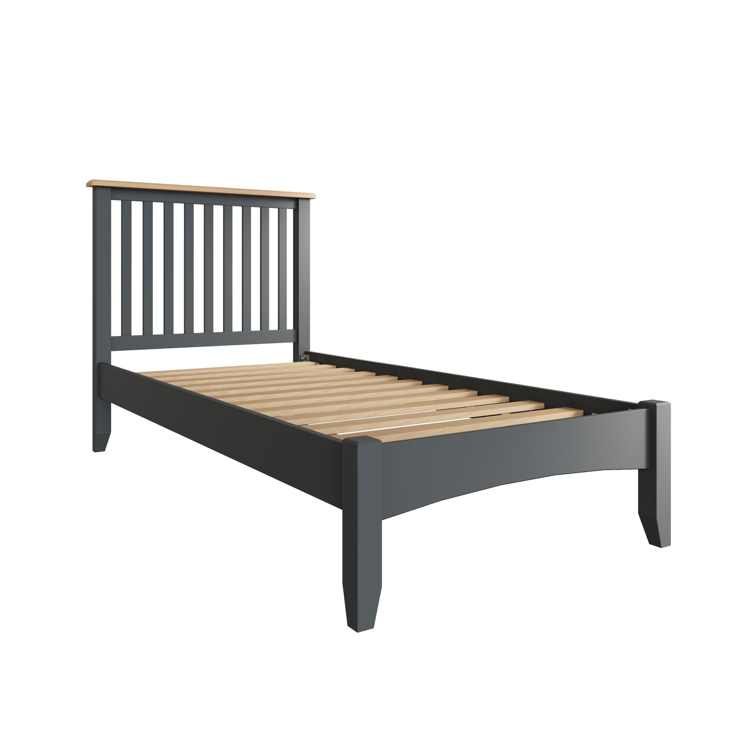 GA Grey Wooden Bed Frame
