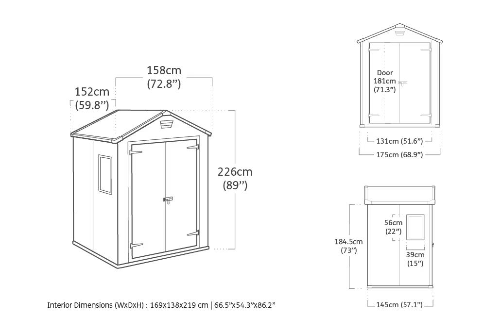 Keter Manor 6x5ft Garden Shed