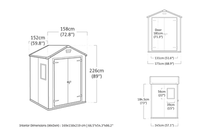 Keter Manor 6x5ft Garden Shed