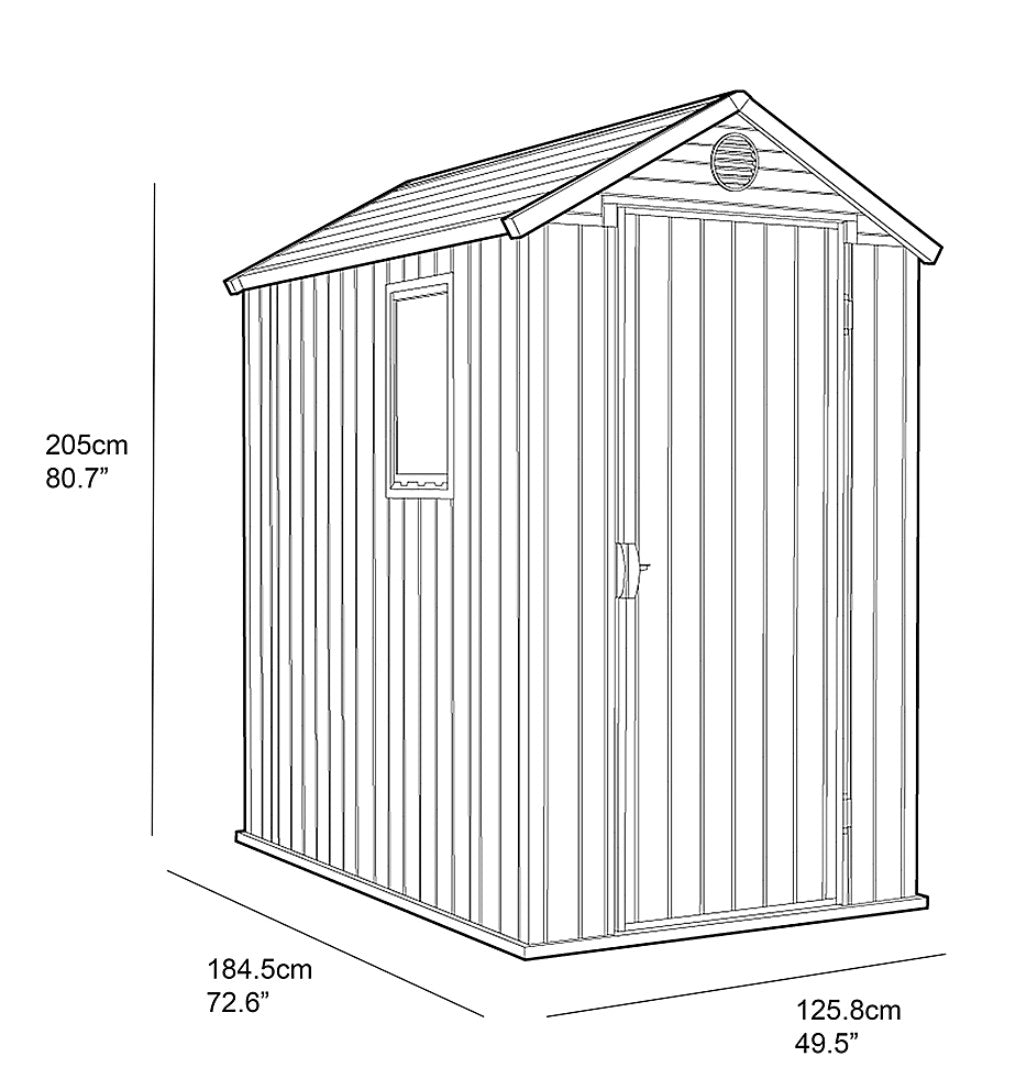 Keter Darwin 4x6ft Shed