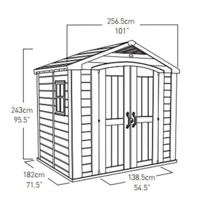 Keter Factor 8x6ft Garden Shed