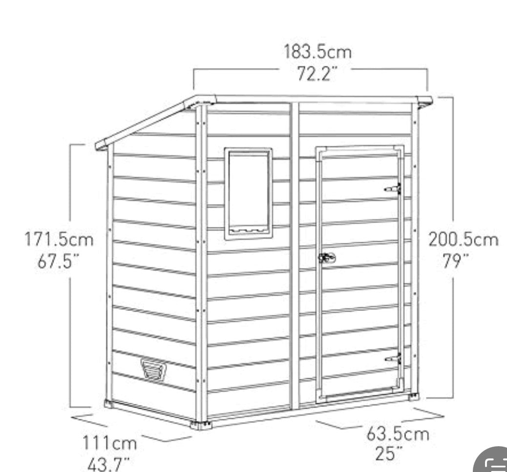 Keter Manor Pent 6x4ft Shed