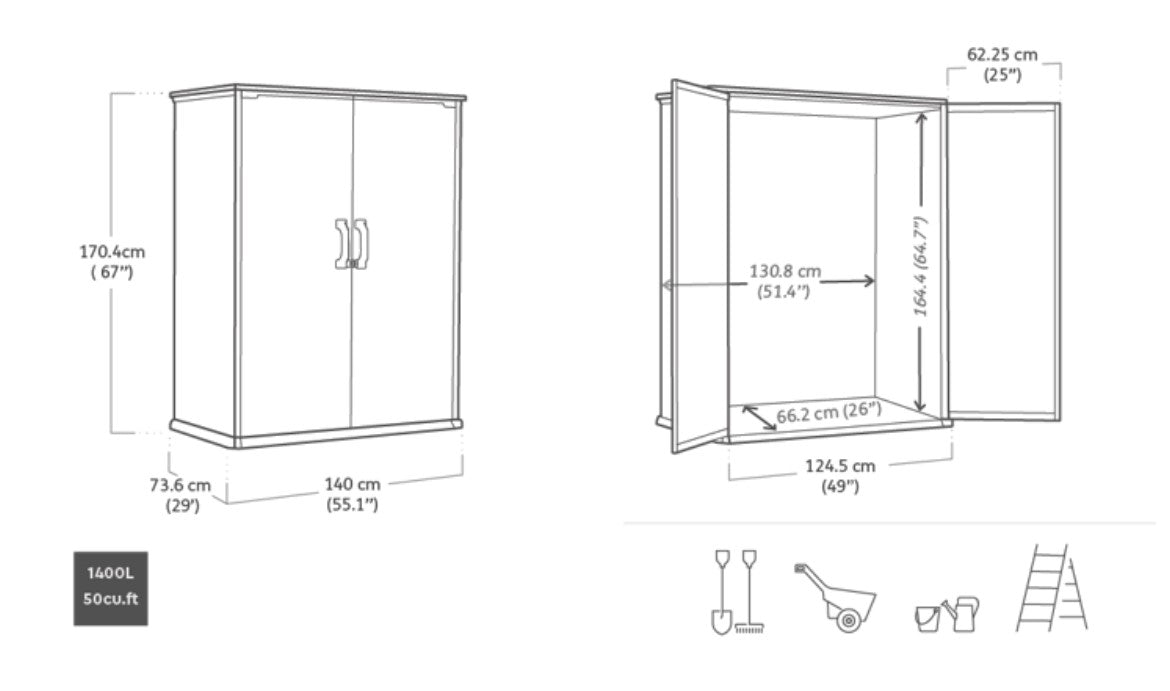 Keter Premier Tall Storage Box