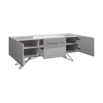 DE Large Grey Gloss TV Unit