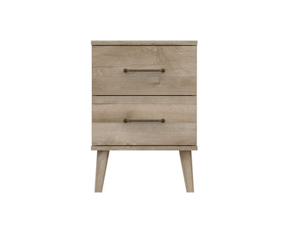 Oakleigh 2 Drawer Bedside NATURAL OAK