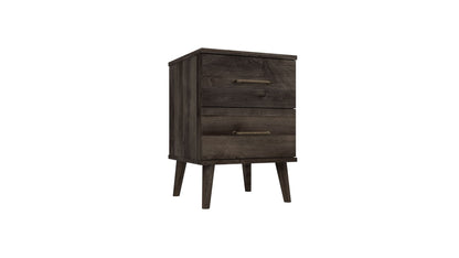 Oakleigh 2 Drawer Bedside DARK OAK