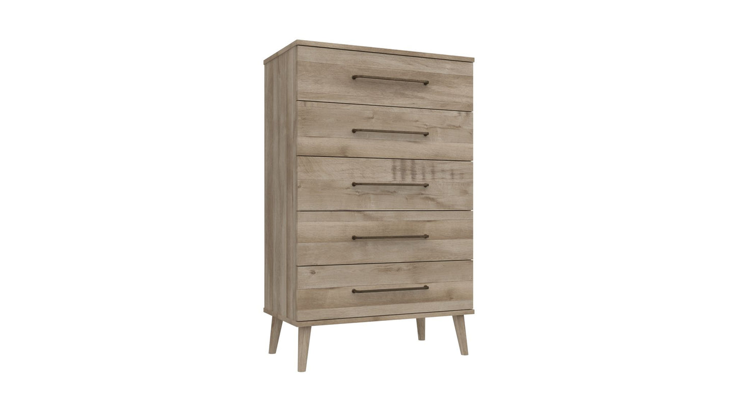 Oakleigh 5 Drawer Chest NATURAL OAK