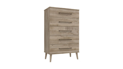 Oakleigh 5 Drawer Chest NATURAL OAK