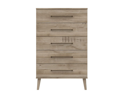 Oakleigh 5 Drawer Chest NATURAL OAK